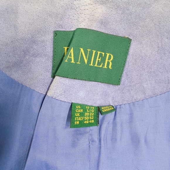 Vintage Purple Danier Suede Jacket 1980-1990s Era - Picture 8 of 13